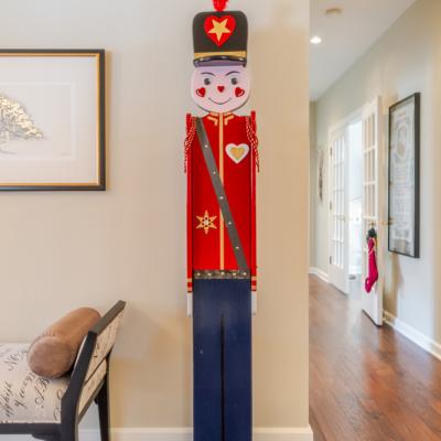 A nutcracker decoration